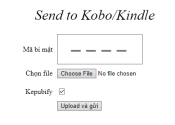 Cách chuyển sách vào Kobo/Kindle bằng web Nghiendoc