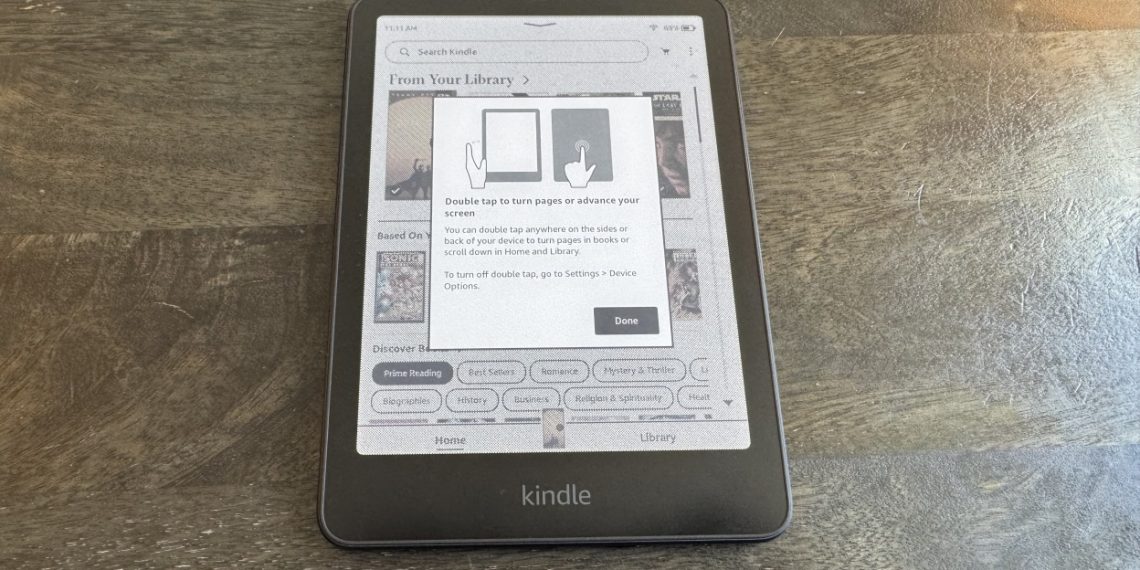 “Double Tap to Page Turn”- Không phải lỗi, đây là TÍNH NĂNG mới của Kindle