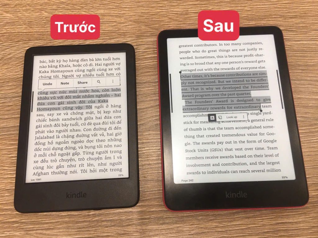 Bản cập nhật mới 5.18.6 của Kindle: thay đổi cách Highlight, Ghi chú và tra Từ điển
