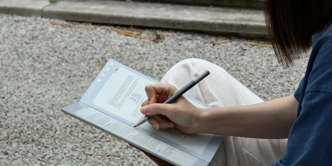 Inkleaf – Cỗ Máy E-Ink Màn Hình Kép Gập Độc Đáo Chuẩn Bị “Khuấy Đảo” Kickstarter